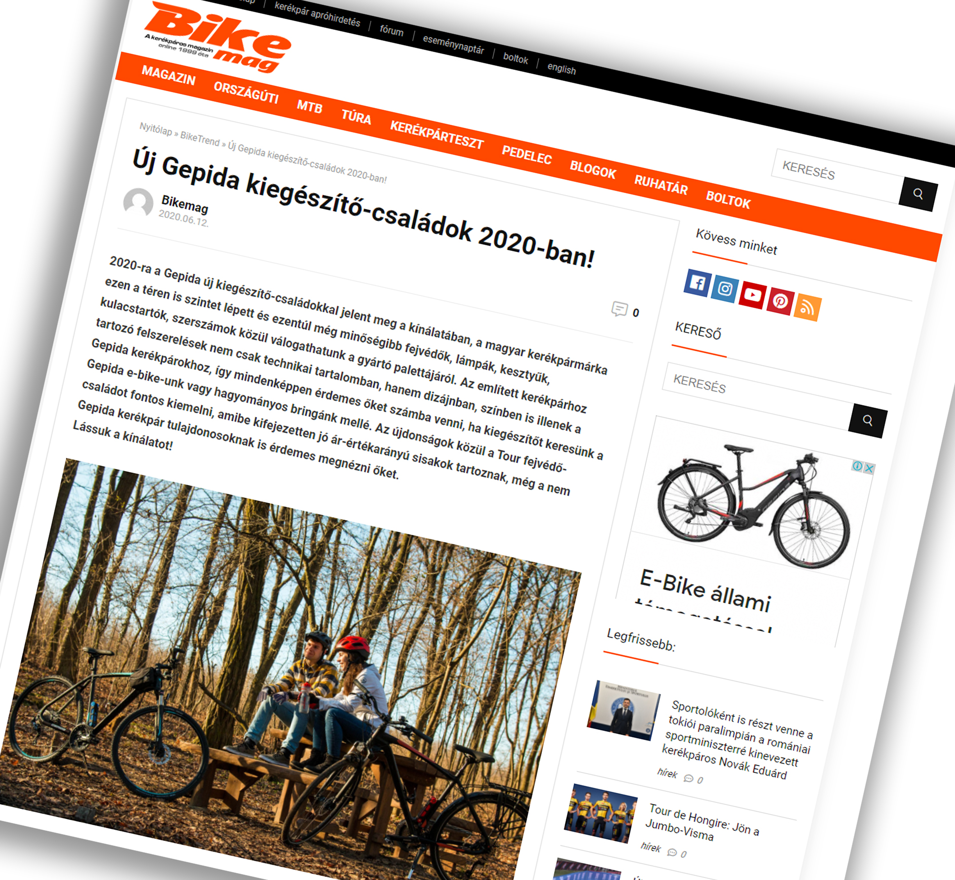 bikemag - gepida kiegészítők